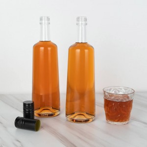 Sticle de sticlă de gin Tequila goale în vrac de 750 ml cu capace